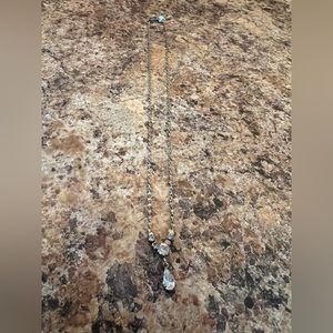 Silver and Clear Stone Necklace